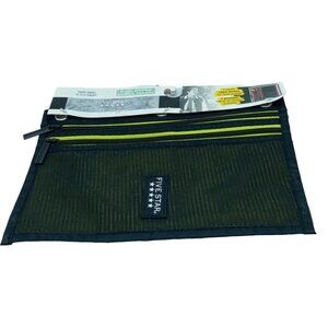 NEW Five Star Dual Secure Zipper Grommets for Binder Storage Pencil Pouch 10”x7”